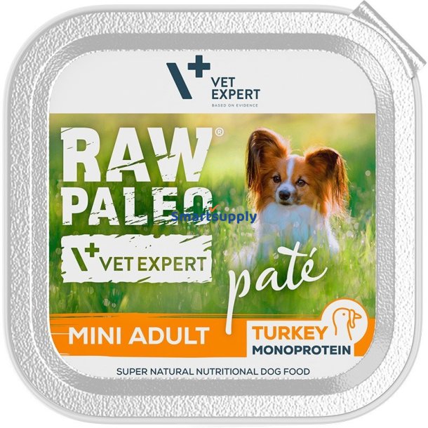 RAW PALEO Pate Mini Adult Kalkun - vdt hundefoder - 150 g