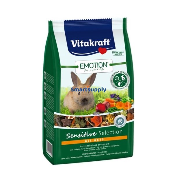 VITAKRAFT EMOTION Sensitive trfoder til kaniner - 600 g