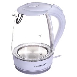 Esperanza EKK011W elkedel 1,7 L glas/hvid 2200 W