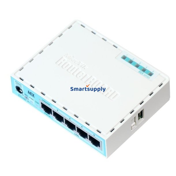 Mikrotik RB750GR3 kabelforbundet router Gigabit Ethernet Turkis, Hvid