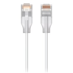 Ubiquiti Uacc-Cable-Patch-El-0.15M-W Netvrkskabel Gennemsigtig, Hvid Cat 6