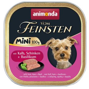 ANIMONDA Vom Feinsten Adult Mini Veal, ham and basil - vdt hundefoder - 100g