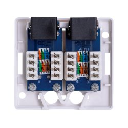 Lanberg OU6-0002-W stikdse RJ-45 Hvid