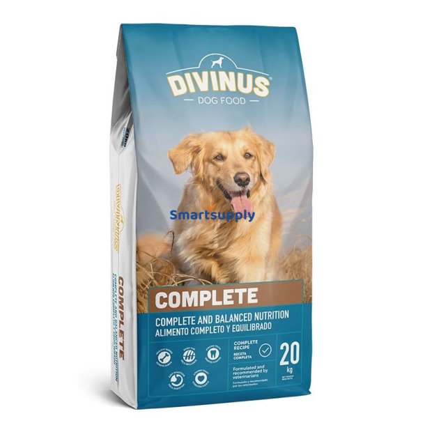 Divinus Complete Voksen - Trfoder Til Hunde - 20 Kg