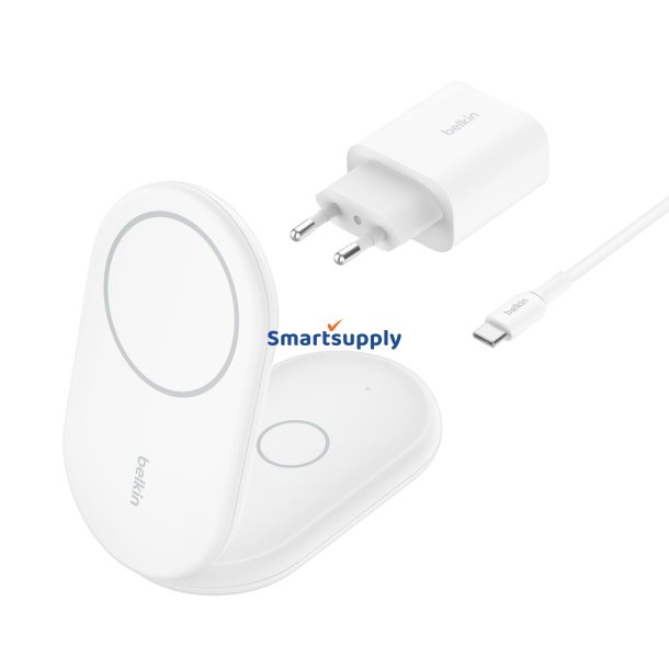 Belkin Boostcharge Hovedtelefoner, Smartphone Hvid USB Trdls Opladning