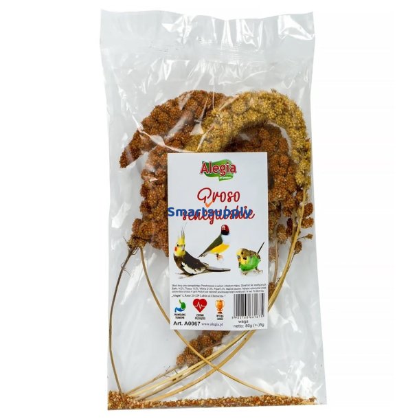 Alegia Senegalesisk Hirse - Godbid Til Fugle Og Gnavere - 80G
