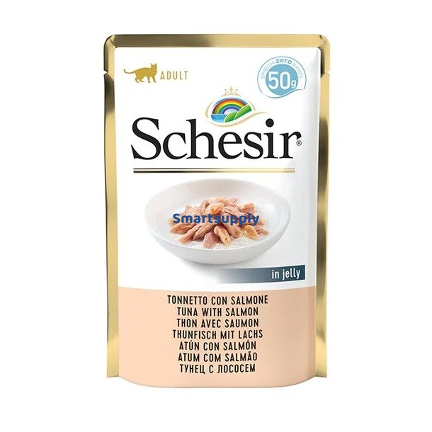 SCHESIR in jelly Tuna with salmon - vd kattefoder - 50 g