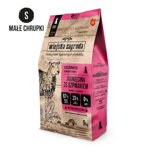 COUNTRY FARM Lamm mit Spinat S  Trockenfutter fr Welpen  9 kg