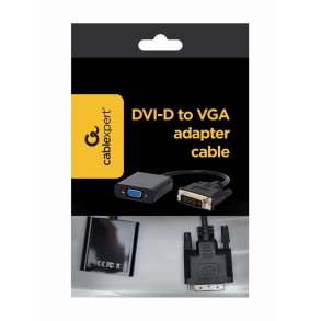 Gembird A-DVID-VGAF-01 videokabel adapter 0,2 m DVI-D VGA (D-Sub) Sort