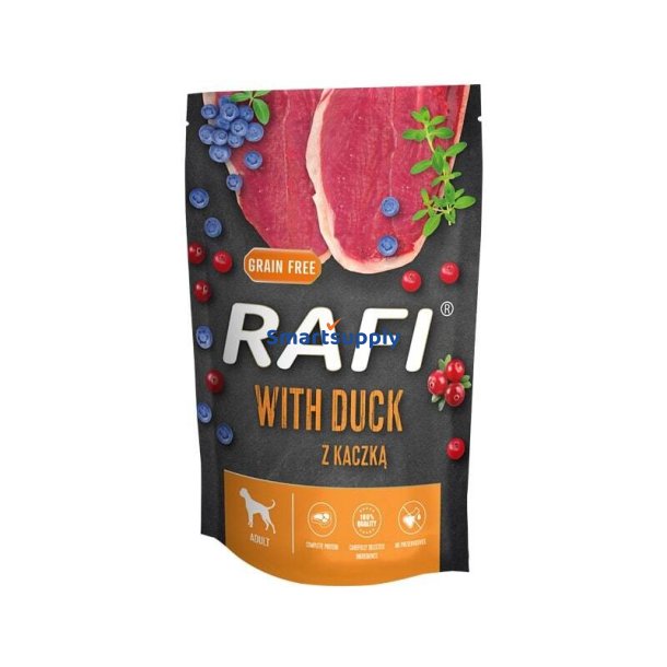 DOLINA NOTECI Rafi with duck - vdfoder til hunde - 500g