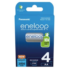 Genopladelige batterier PANASONIC ENELOOP AA 2000 mAh 4 szt (BK-3MCDE/4CP)