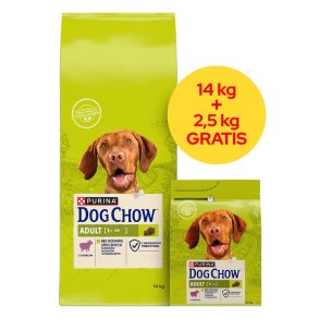 PURINA Dog Chow Adult Lamb - trfoder til hunde - 14 + 2,5kg