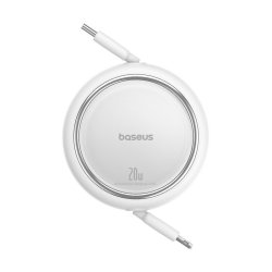 Baseus Free2Pull - udtrkkelig kabel 20 W USB-C - Lightning, 1 m (hvid)