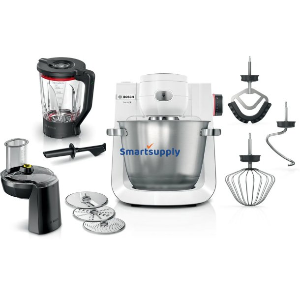 Bosch Serie 6 Foodprocessor 1600 W 5,5 L Hvid
