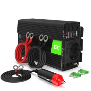 Green Cell INV03DE strmadapter og vekselret Auto/indendrs 500 W Sort