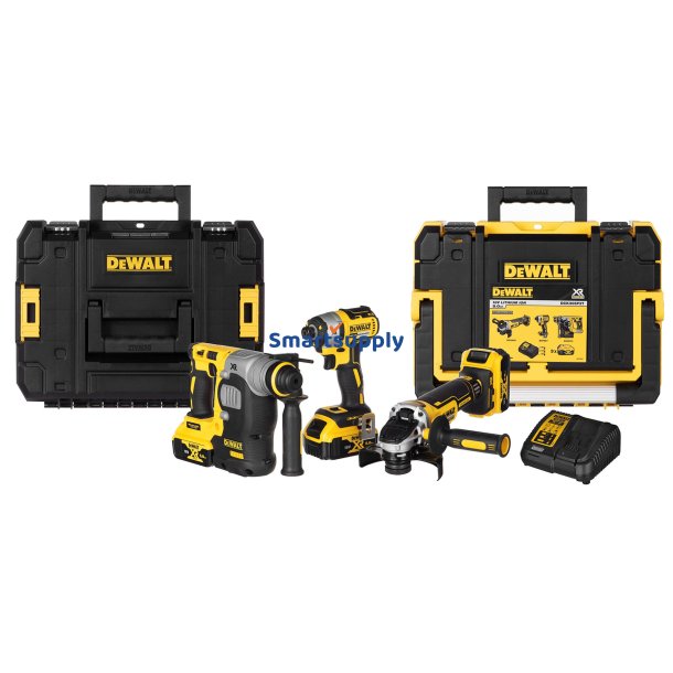 Dewalt Dck305p3t Vrktjsst 18V - 3 Batterier (5.0 Ah) Hurtiglader