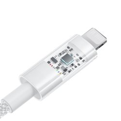 Baseus Gem USB-C til iP hurtigopladningskabel 1 m 20 W Hvid