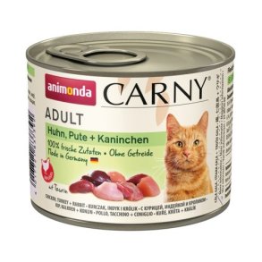 ANIMONDA Carny Adult Chicken, turkey, rabbit - vd kattefoder - 200g