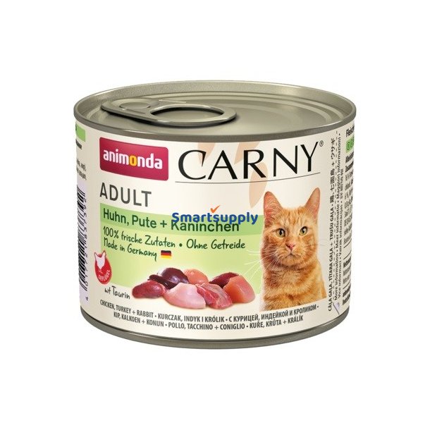 ANIMONDA Carny Adult Chicken, turkey, rabbit - vd kattefoder - 200g