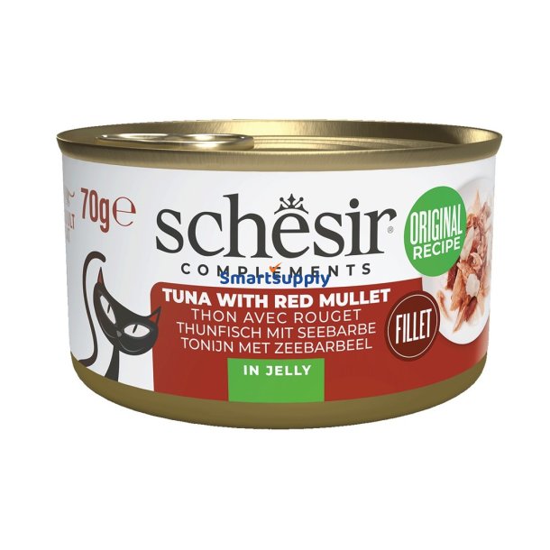 SCHESIR Complements Tuna with red mullet in jelly - vd kattefoder - 70g