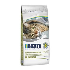 Bozita - Indoor & Sterilised Chicken  - Trfoder til steriliserede katte - 2 kg