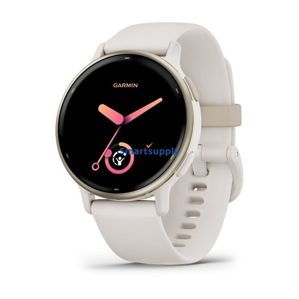 Garmin Vivoactive 5 3,05 cm (1.2") AMOLED 42 mm Digital 390 x 390 pixel Berringsskrm Hvid Wi-Fi GPS (satellit)