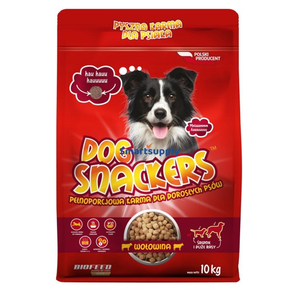 Biofeed Hundesnackere Adult Medium &amp; Large Oksekd - Trfoder Til Hunde - 10 Kg
