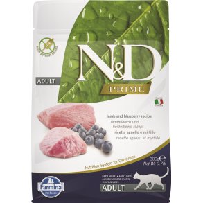 FARMINA N&D Prime Cat Lamb and Blueberry Adult - trfoder til kattekillinger - 300 g