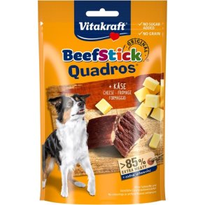 VITAKRAFT Beef Stick Quadros Cheese - godbid til hund - 70 g