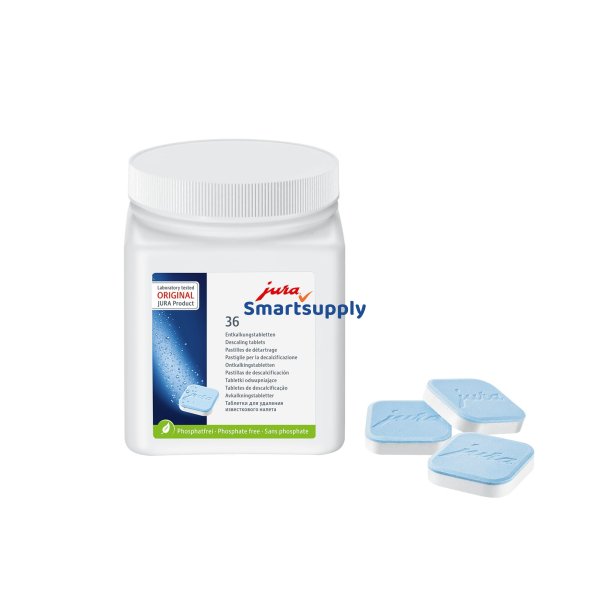 Afkalkningstabletter til Jura-kaffemaskiner 36 stk.