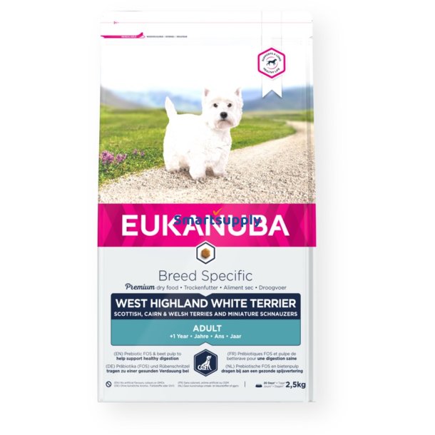 Eukanuba BREED SPECIFIC 2,5 kg Voksen Kylling, Kalkun