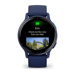 Garmin Vivoactive 5 3,05 cm (1.2") AMOLED 42 mm Digital 390 x 390 pixel Berringsskrm Bl Wi-Fi GPS (satellit)