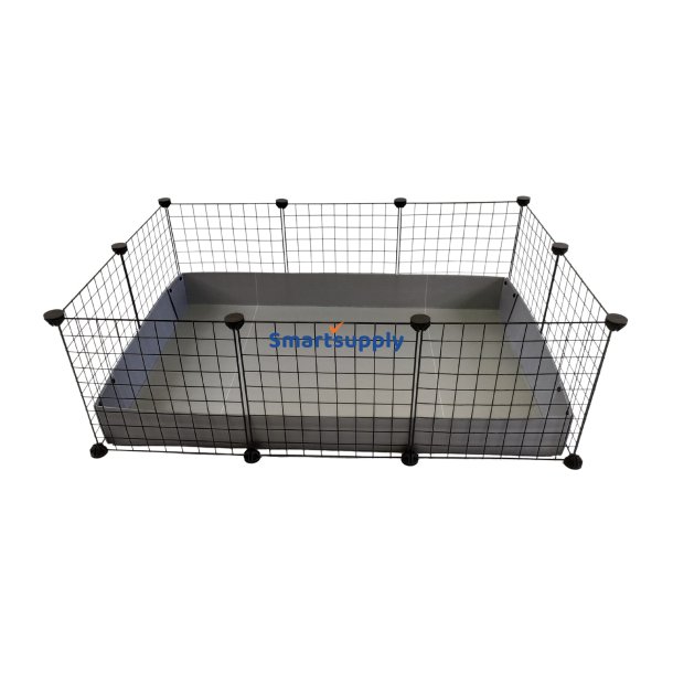C &amp; C Modulrt Bur 3X2 110X75 cm Marsvin, Pindsvin, Slvgr