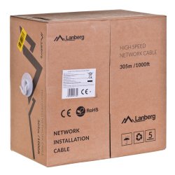 Lanberg Lcu6-12Cu-0305-S Netvrkskabel 305 M Cat 6 U/Utp Gr