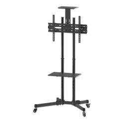 Manhattan Tv &amp; Monitor Mount, Trolley Stand, 1 Skrm, Skrmstrrelser: 37-65