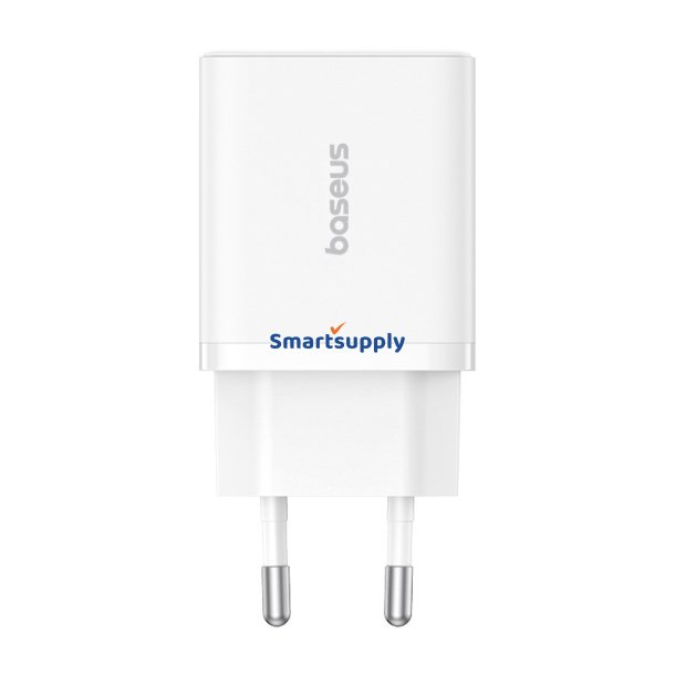 Baseus P10111404213-00 Cube Usb-C / Usb-A 30W Netoplader Hvid