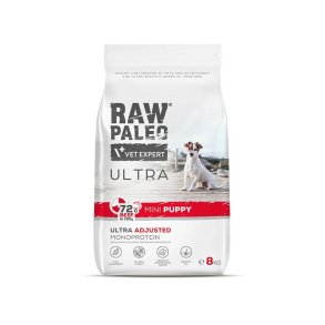 RAW PALEO Ultra Mini Puppy Beef - trfoder til hvalpe af sm racer - 8 kg
