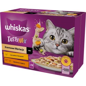 WHISKAS Tasty Mix - vdfoder til katte - 12x85g