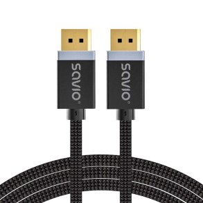 SAVIO DISPLAYPORT (M) - DISPLAYPORT (M) KABEL, V1.4, 3 m, CL-176