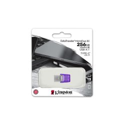 Kingston Flashdrive 256Gb Microduo 3C 200Mb/S Dual Usb-A + Usb-C
