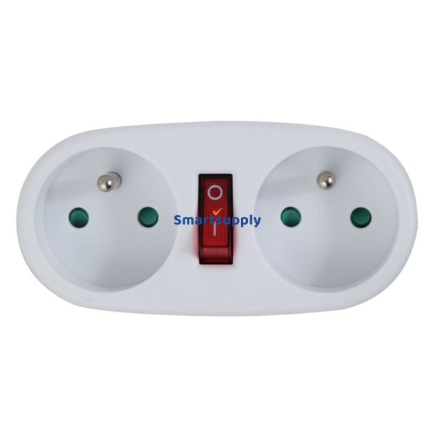 Esperanza Elk306w Elektrisk Splitter 2 Gn. Hvid