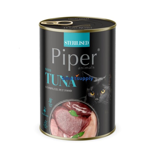 Dolina Noteci Piper Steriliseret Med Tun - Vdfoder Til Katte - 400G
