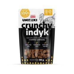 Uniszki Crunchy Kalkun Med Salvie Og Nlde - Hundegodbid - 80G