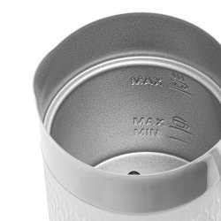 Adler AD 4494 Mlkeskummer og varmeapparat Automatisk Metallic, Hvid