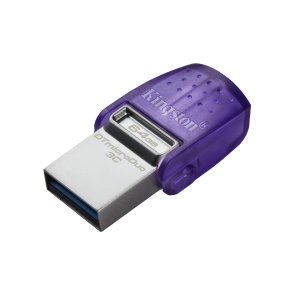 Kingston Technology DataTraveler 64 GB microDuo 3C 200 MB/s, dobbelt USB-A + USB-C