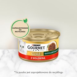 PURINA Gourmet Gold Succulent Delights Beef - vdfoder til katte - 85g