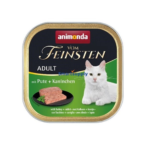 Animonda Vom Feinsten Voksen Kalkun Og Kanin - Vdfoder Til Katte - 100G