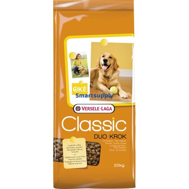 Versele Laga Classic Duo Krok - Trfoder Til Hunde - 20 Kg