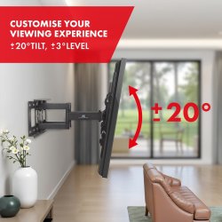 Maclean Tv Mount, Max Vesa 600X400, 32-85", 60 Kg, Vandret Og Lodret Vinkeljustering