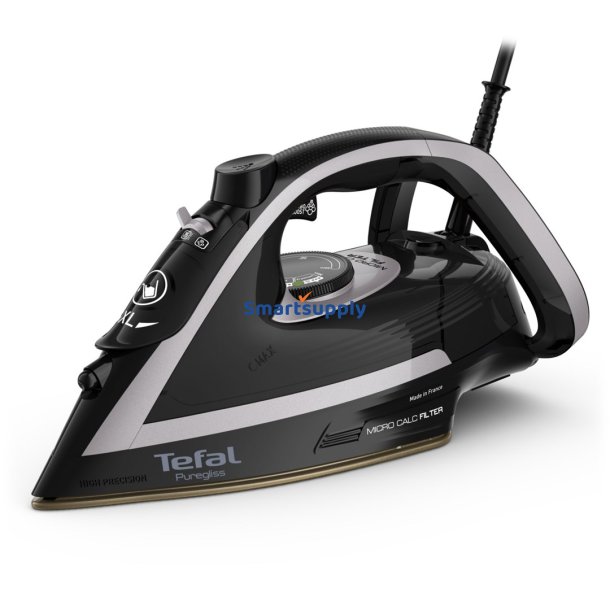 Tefal Puregliss Fv8062e0 Strygejern Tr- Og Dampstrygejern Durilium